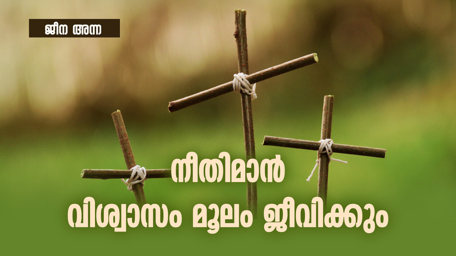 നീതിമാൻ വിശ്വാസം മൂലം ജീവിക്കും